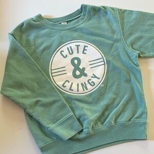 Cute & Clingy Kids 5/6 Crewneck Sweatshirt